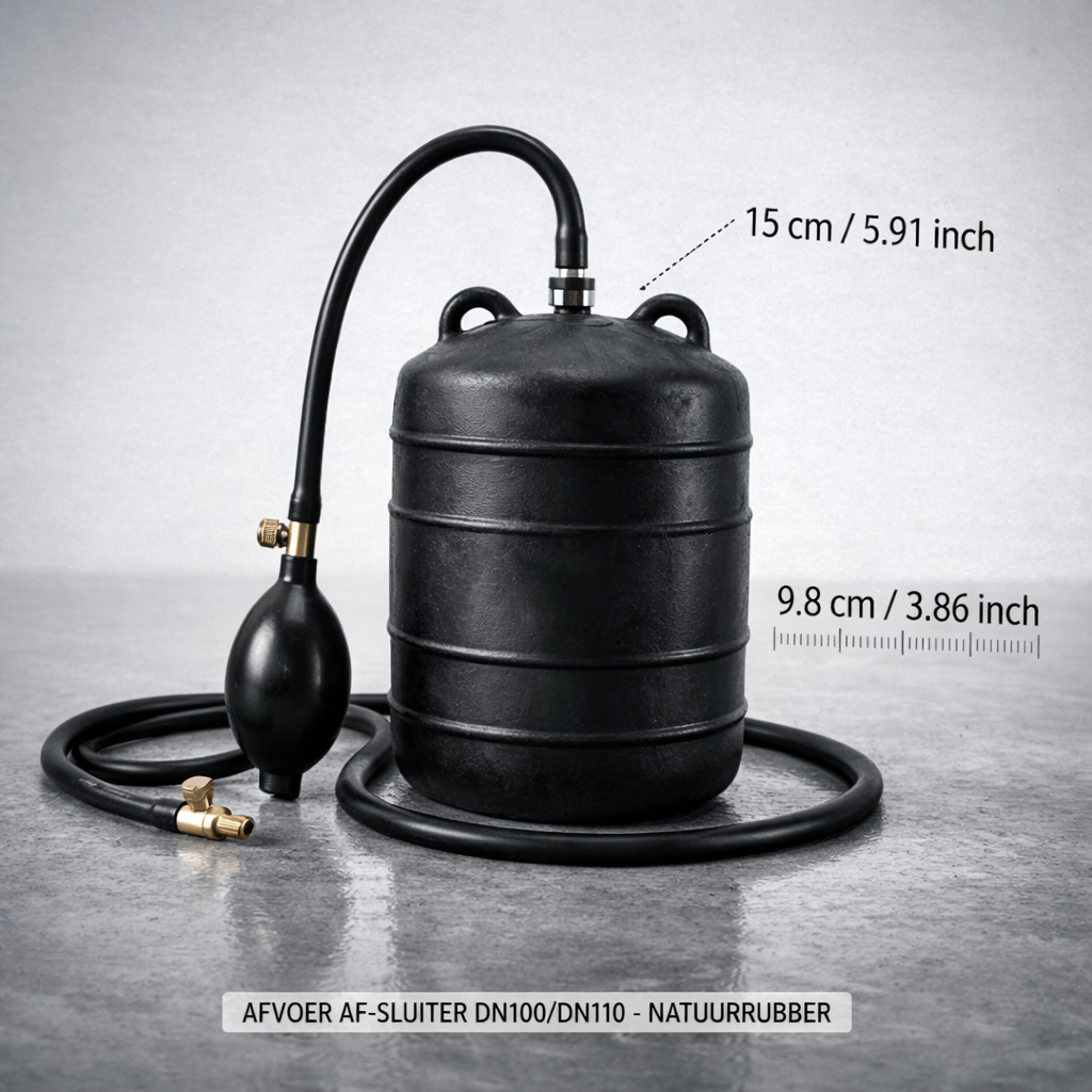 Rioolballon DN100 / DN110 – Opblaasbare Riool Afsluiter